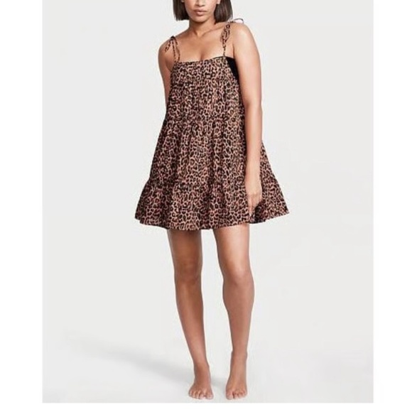 NWT Victoria's Secret Leopard Print Mini Dress - Picture 1 of 7